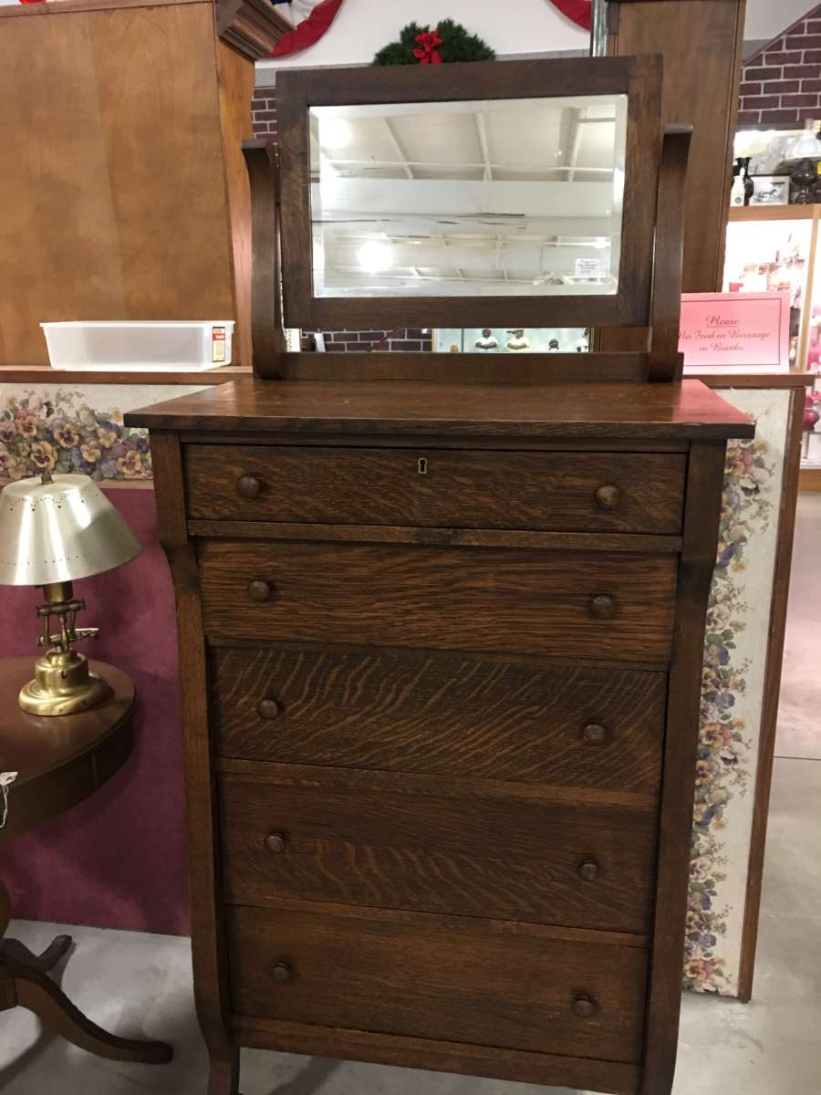 Oak Highboy Dresser Antique Warehouse