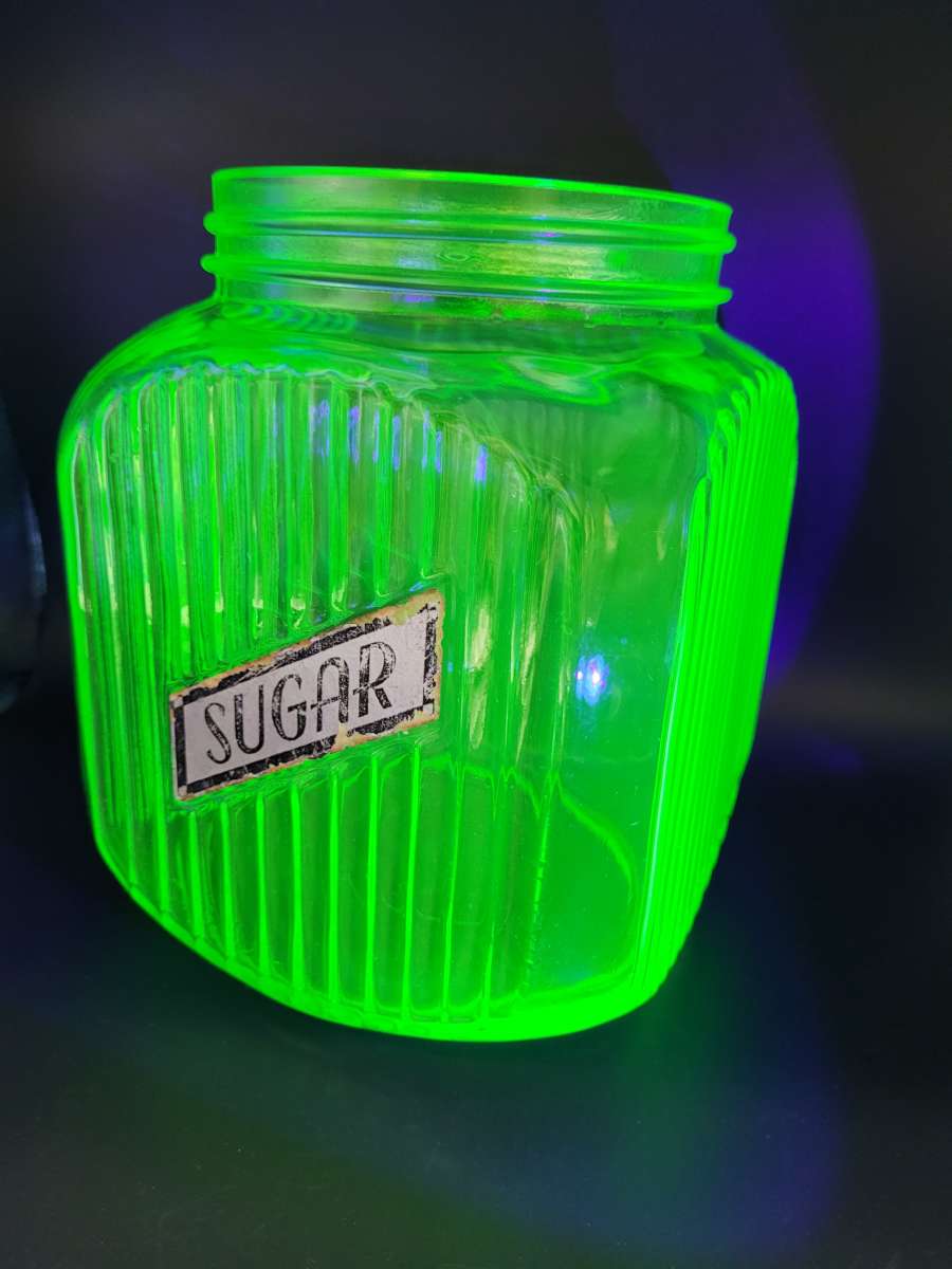 Old Time Glass Sugar Container – SOMETHING FROM SOMEWHERE